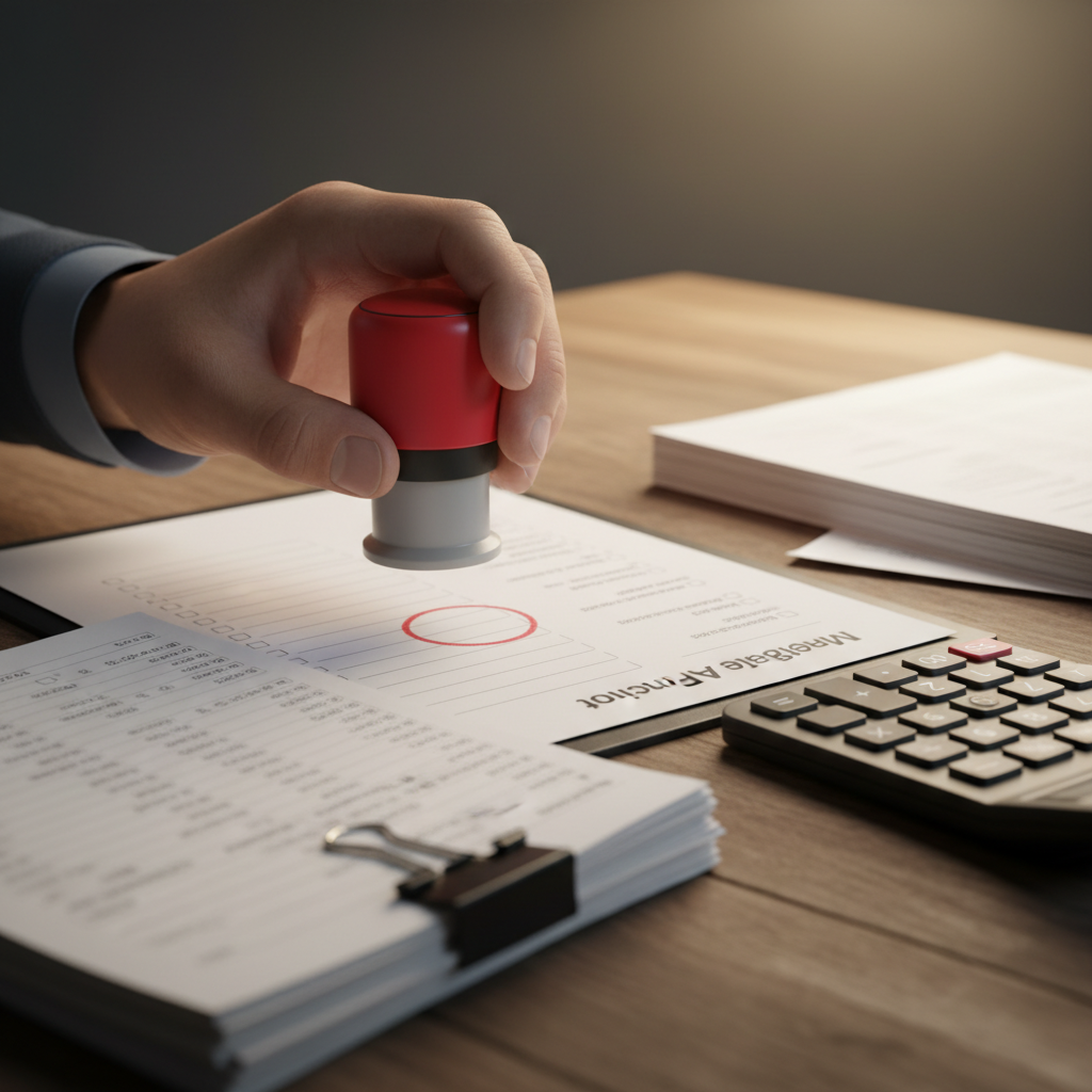 Close-up of mortgage application checklist and bank statements illustrating property investment loan requirements