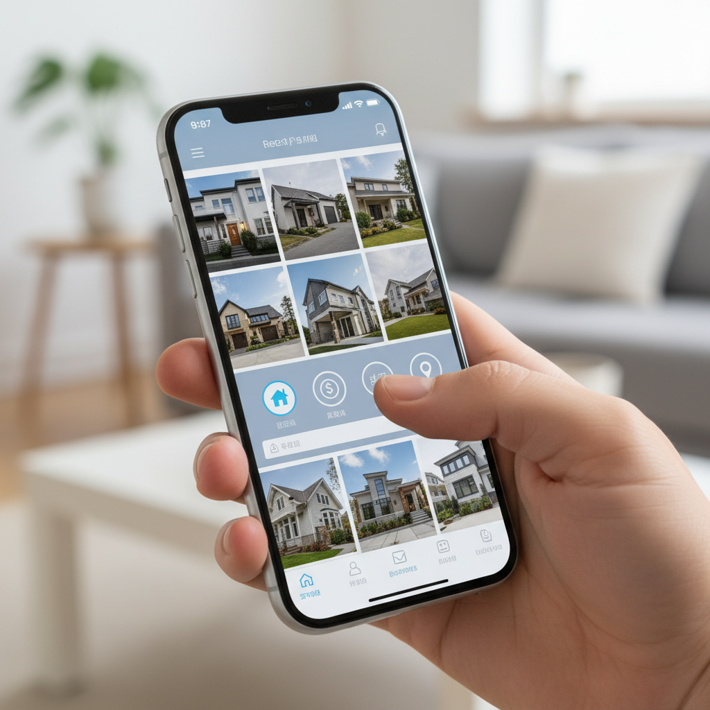 Mobile-first property listings Canada app view emphasizing verified messaging and filters