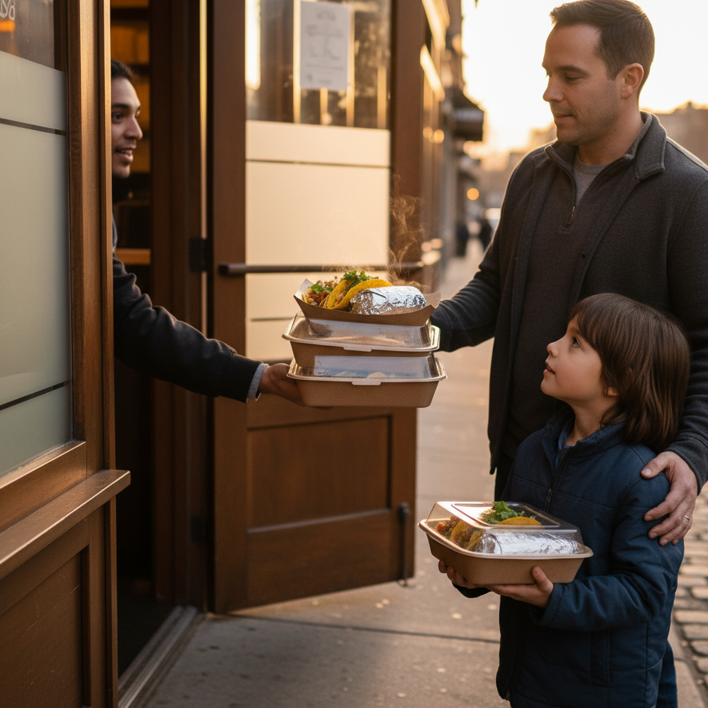 Mexican takeout for families near Old Toronto – tacos and burritos in eco-friendly packaging
