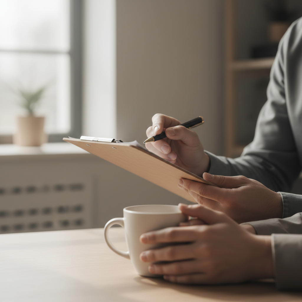 Outpatient drinking treatment counseling close-up illustrating supportive care and personalized planning in Ontario clinics