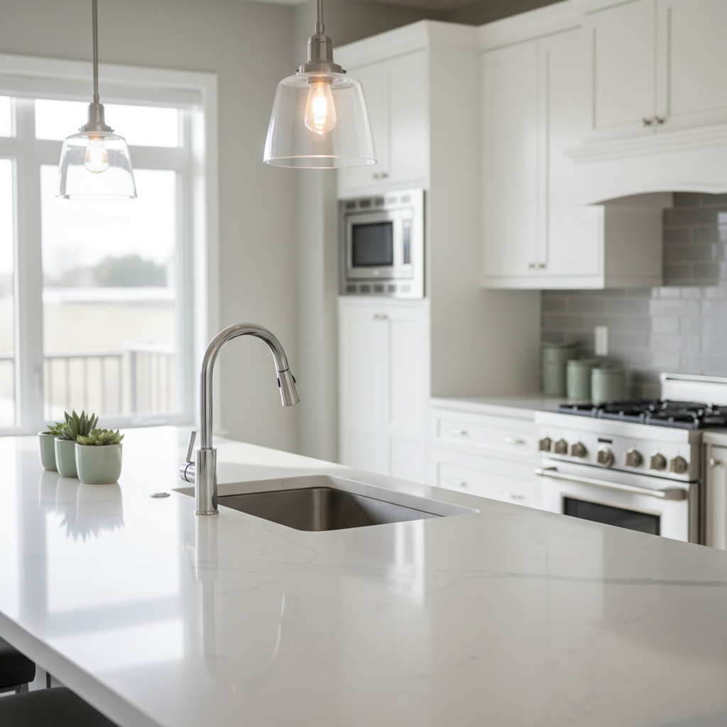Modern Brampton kitchen interior illustrating home preparation insights from a Brampton real estate report guide