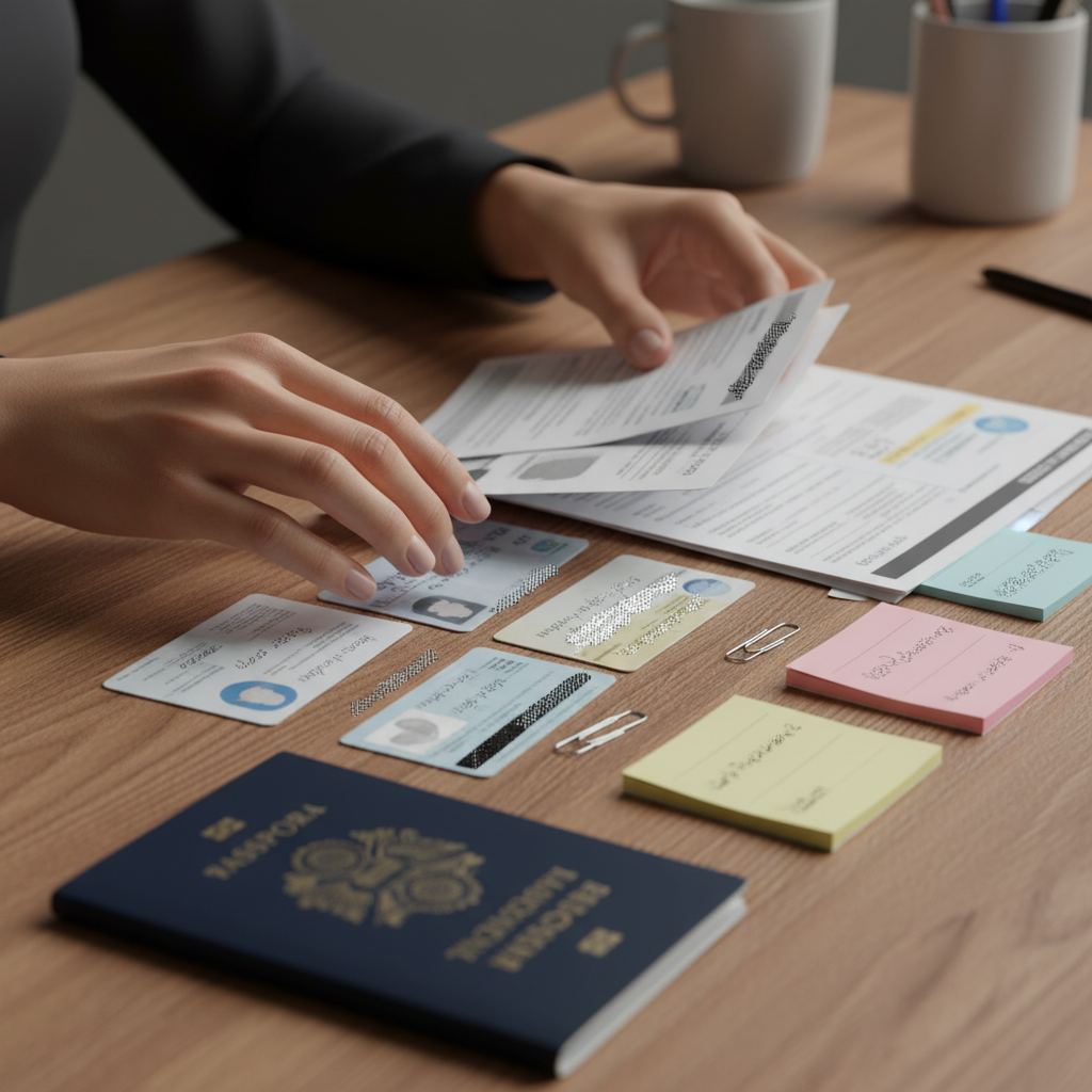 Close-up of organized citizenship documents and passport prepared for Ontario applicants with professional support and citizenship application help