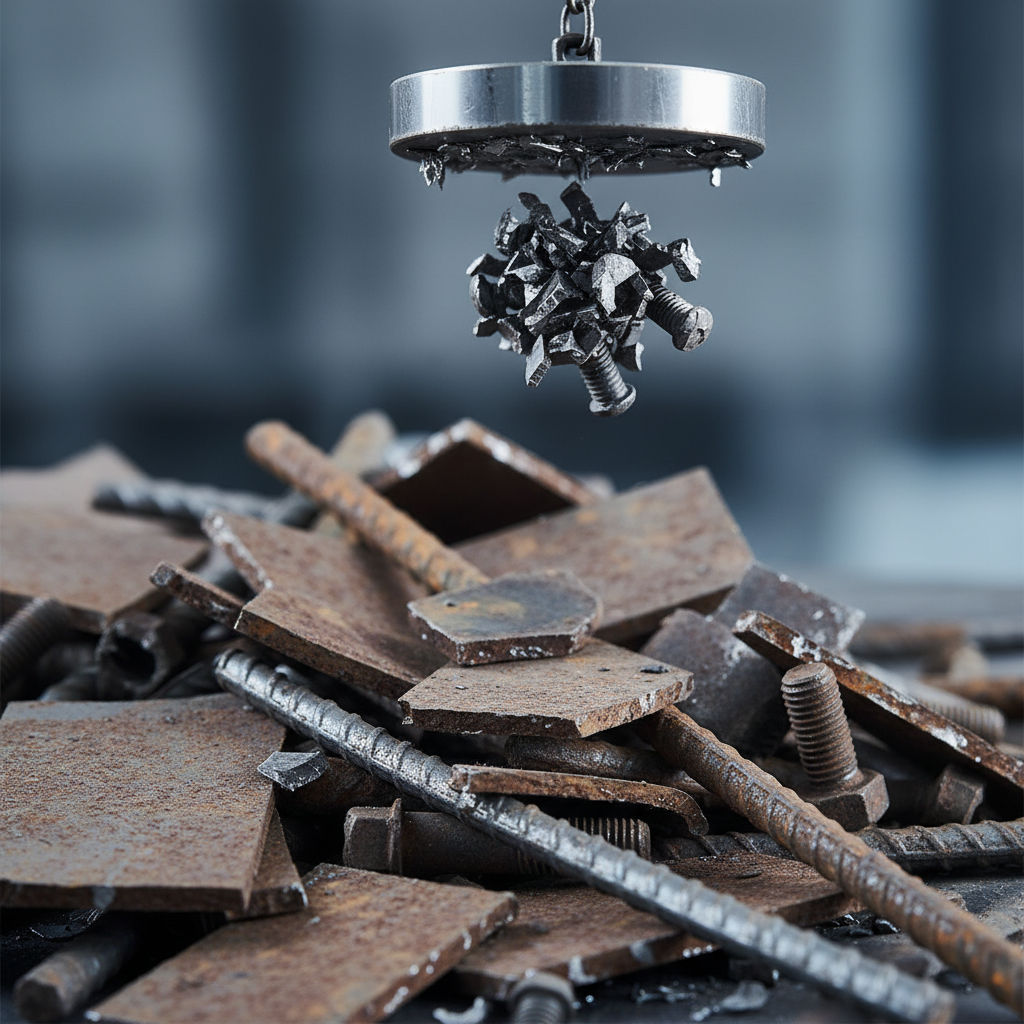 Close-up of mixed steel scrap—rebar, plate offcuts, and bolts—ready to sell as steel scrap in Etobicoke