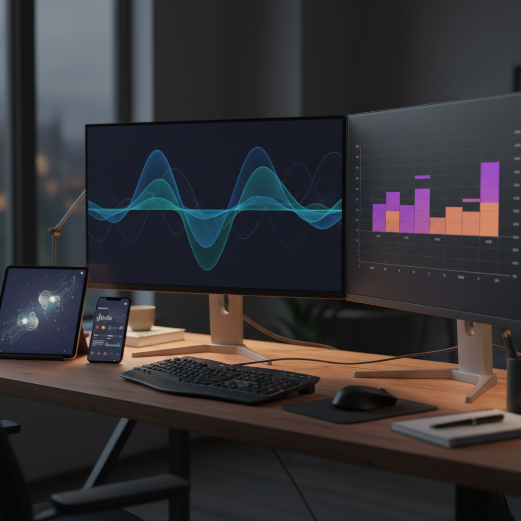 Analytics workspace showing organic growth patterns from combined content marketing and SEO execution