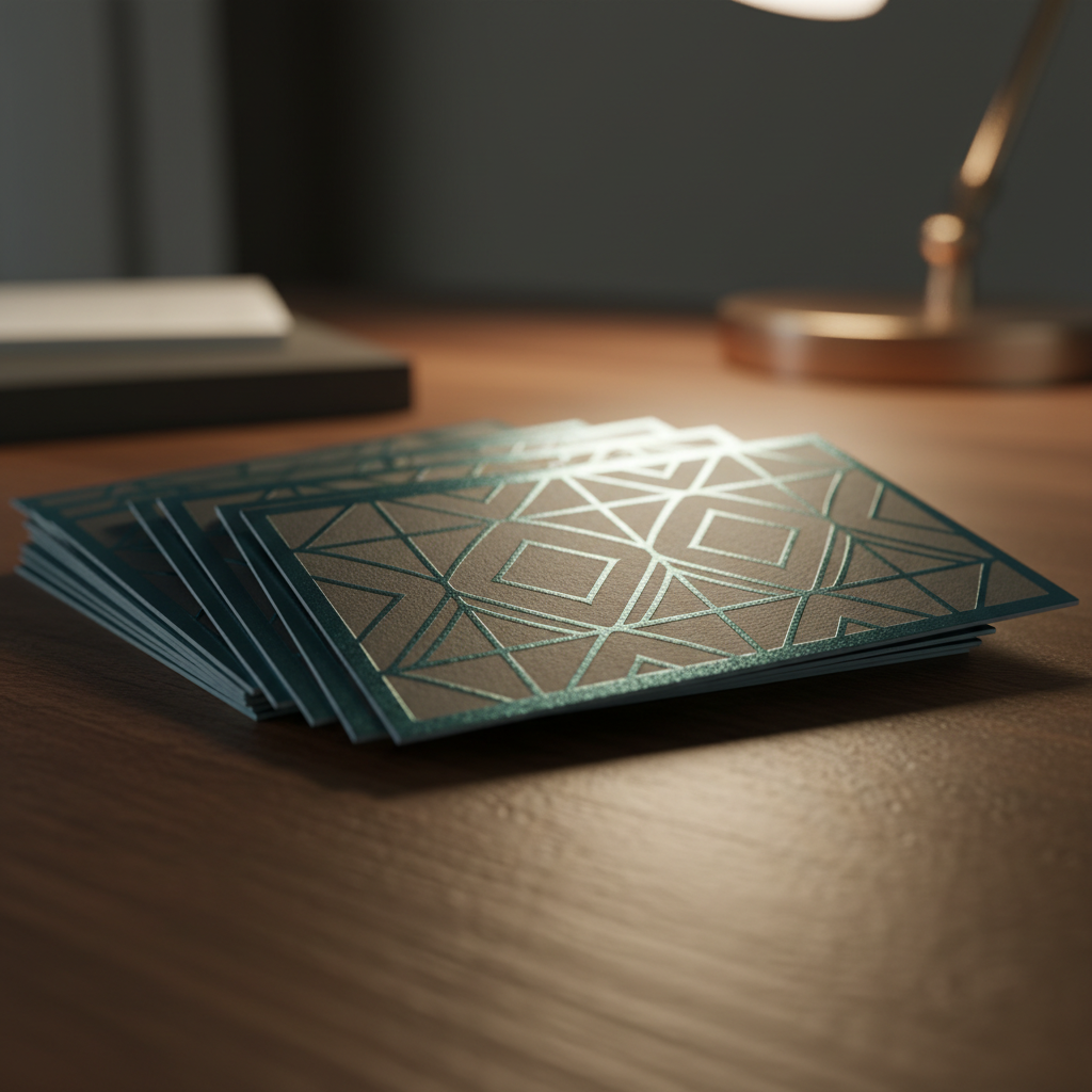 Premium realtor business cards with raised spot UV and painted edges for a standout realtor kit