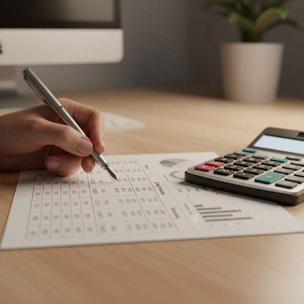 Close-up of refinance comparison sheet and calculator showing interest rates and LVR details for refinance your home loan decisions