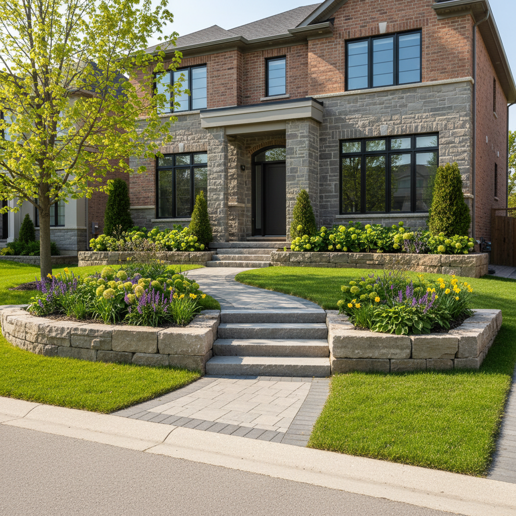 Armor Stone Front Yard Ideas: Make Your Home Stand Out