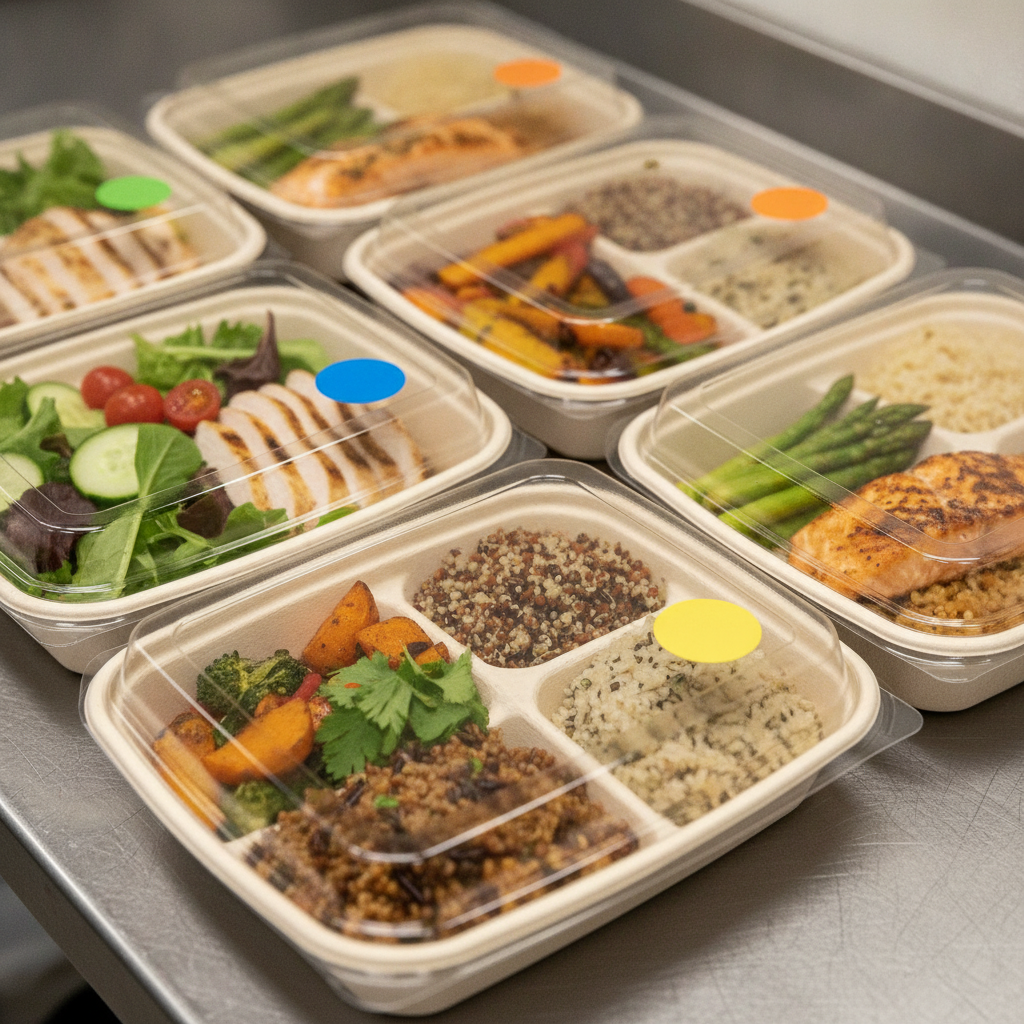 Individually packaged corporate lunches with clear dietary cues for Toronto offices
