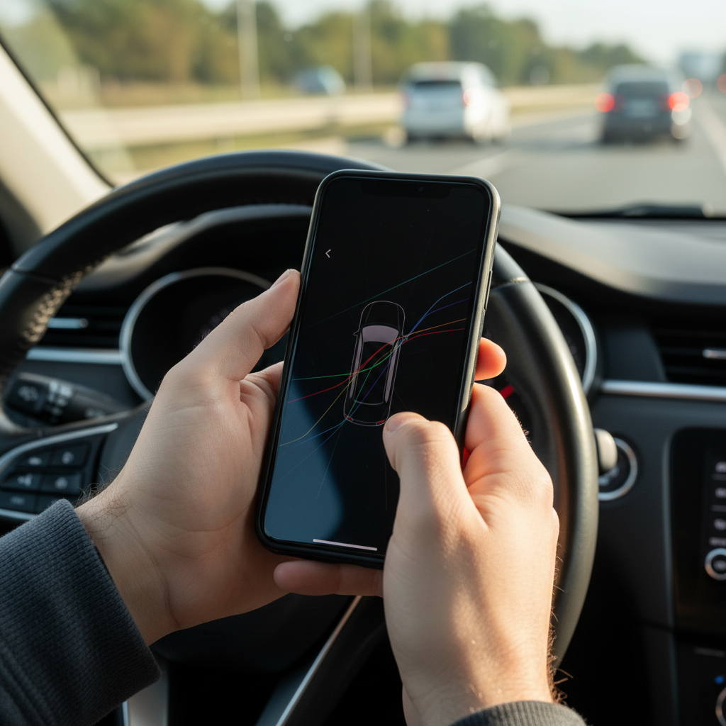 Close-up of mileage tracking for QuickBooks Self-Employed on a smartphone, used by a Parramatta sole trader for accurate GST and tax records