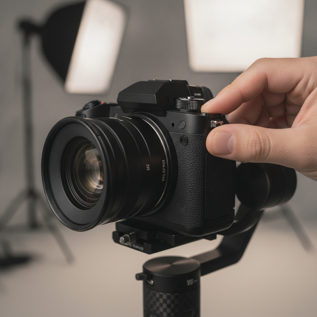 Close-up gimbal camera setup for cinematic video in real estate, Maple Ridge BC