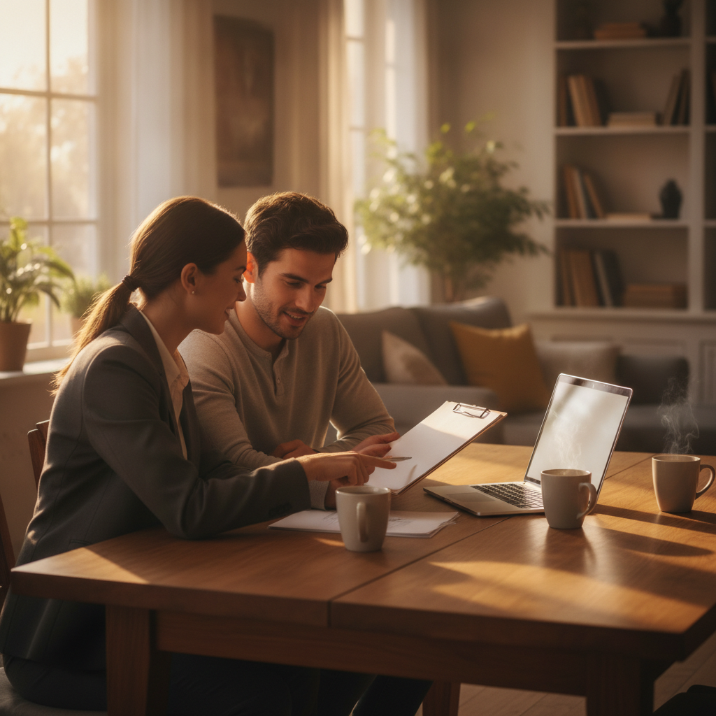 Agent consultation scene illustrating negotiation planning for Brampton home selling strategy basics