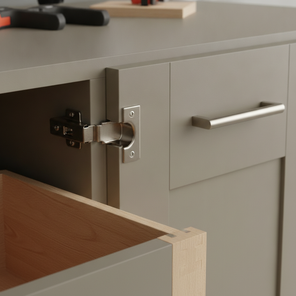 Kitchen Remodel: Avoid Big Bills and Stress in 2026 1 Close-up of custom cabinet craftsmanship with soft-close hinges and dovetail joints supporting kitchen renovation costs planning