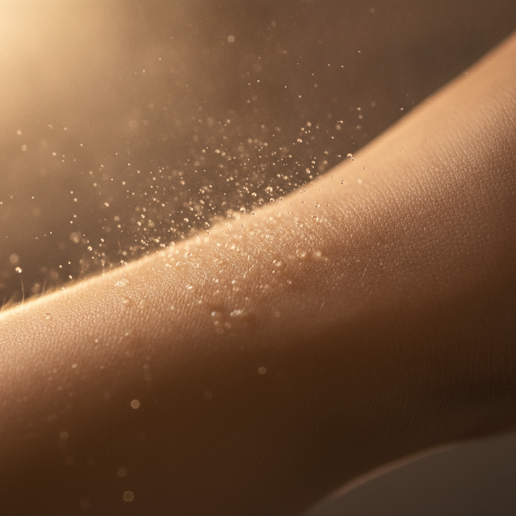 Close-up perfume spritz on wrist pulse point showing application technique for long lasting fragrance perfume