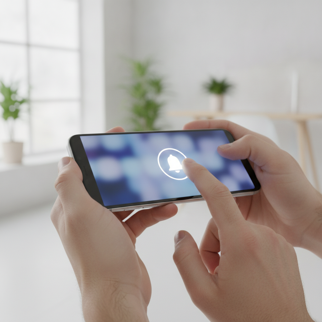 Close-up smartphone push alert symbolizing instant MLS and VIP notifications for early access to new listings in Surrey