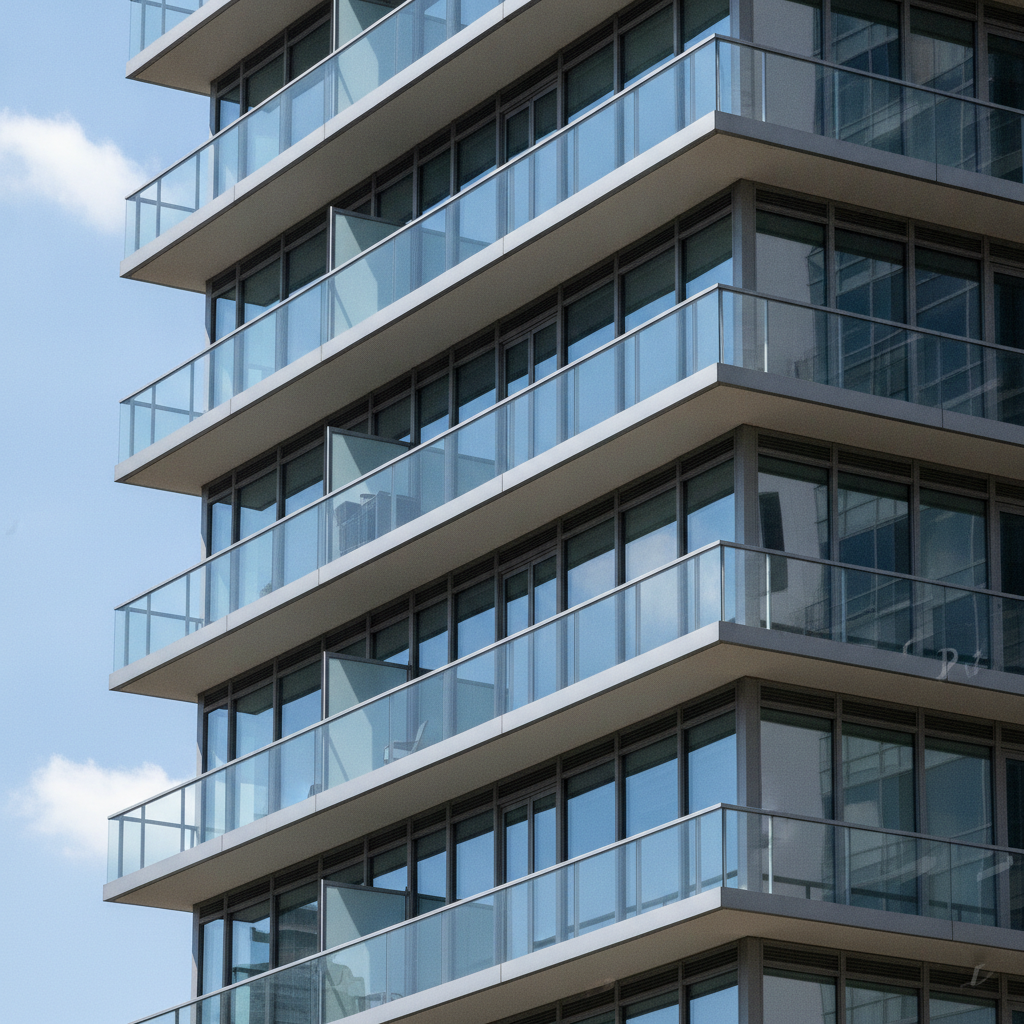 Architectural close-up of a Yorkville condo exterior, illustrating a Yorkville realtor’s building-level expertise