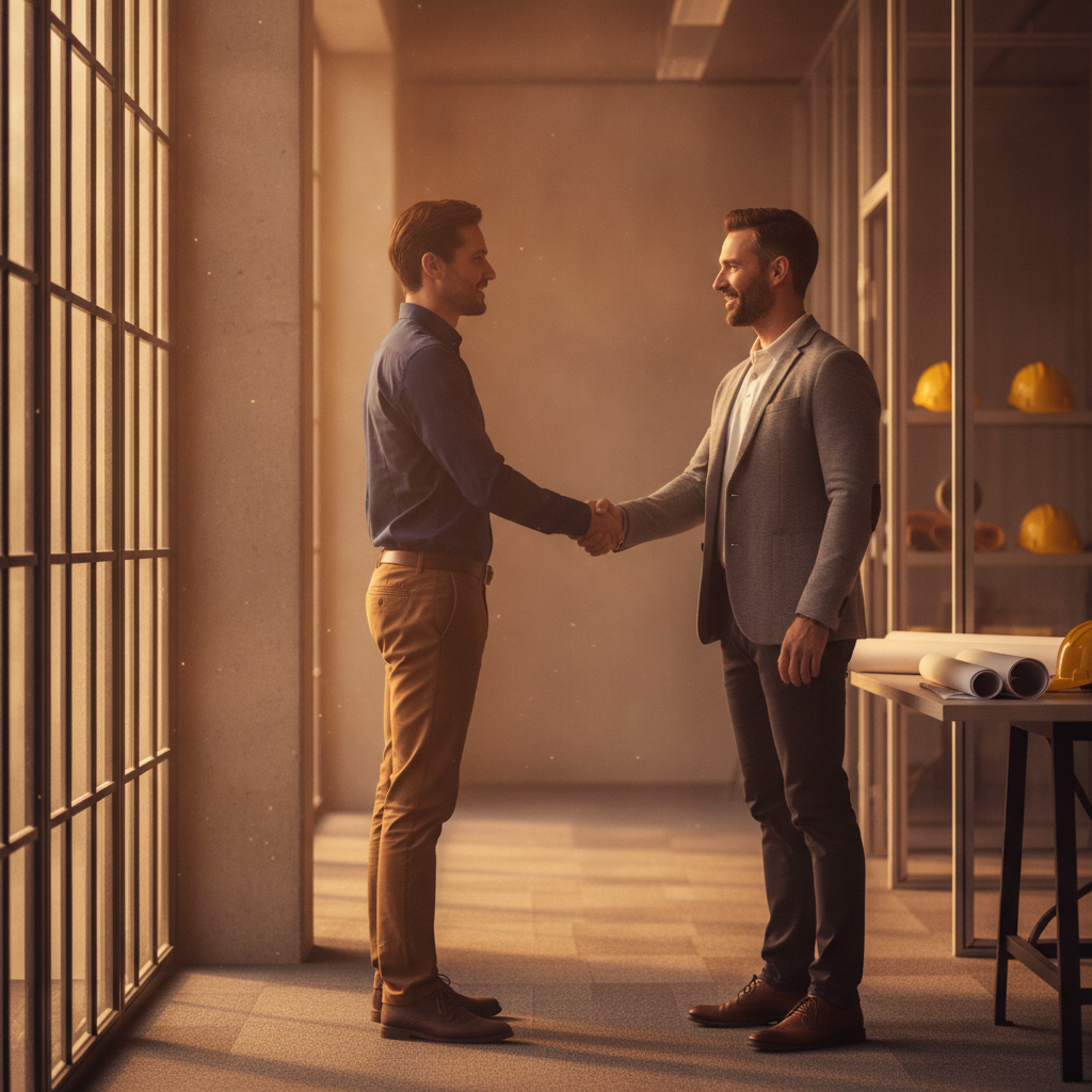 Skilled worker meeting a supervisor in Ontario before a work permit filing