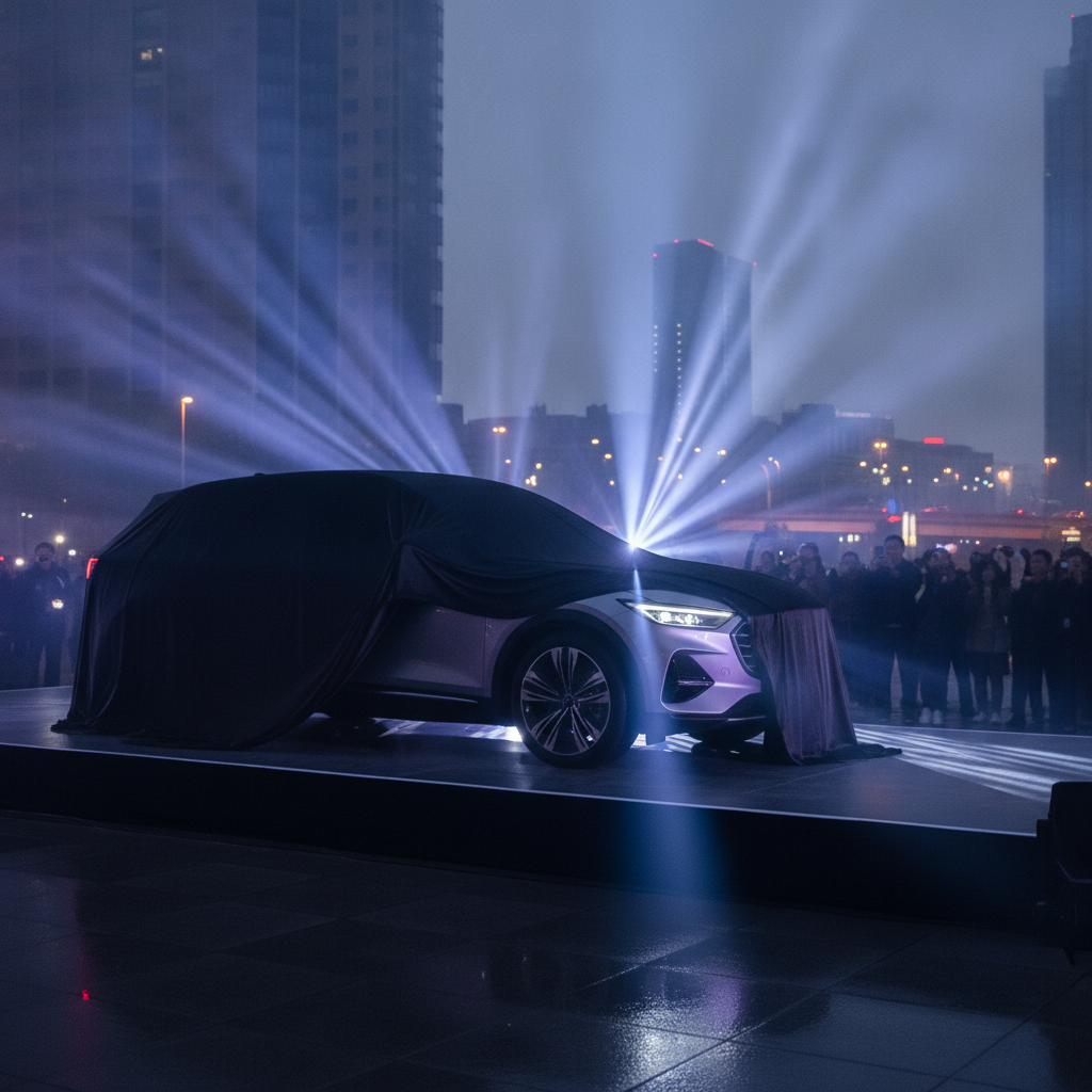 Car launch event scene in India showing SUVs under lights, aligning with car news India updates and new model reveals