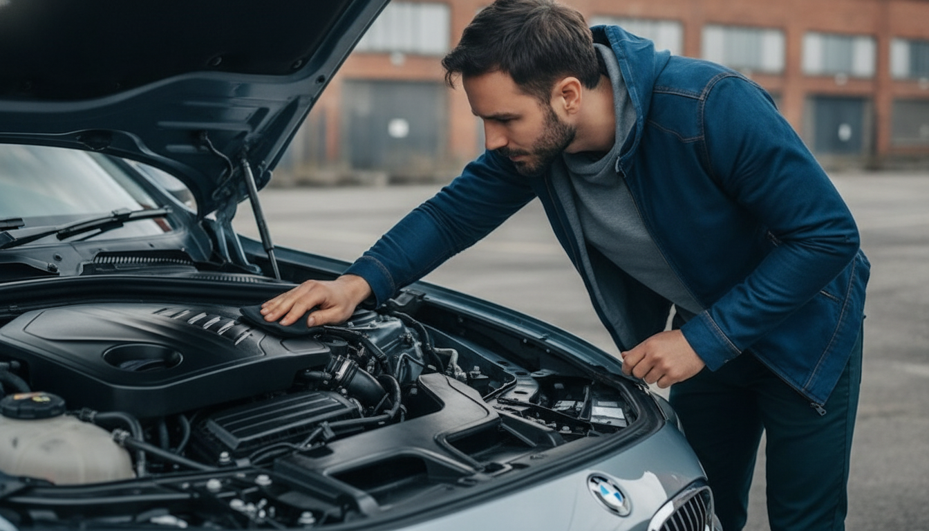 Applying plastic and rubber dressing for a factory-clean engine bay finish