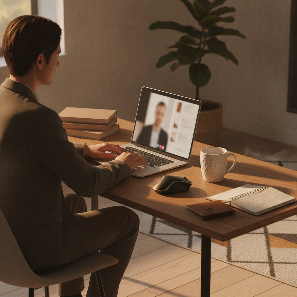 Virtual legal consultation scene illustrating how paralegal assistance supports clients in Ontario