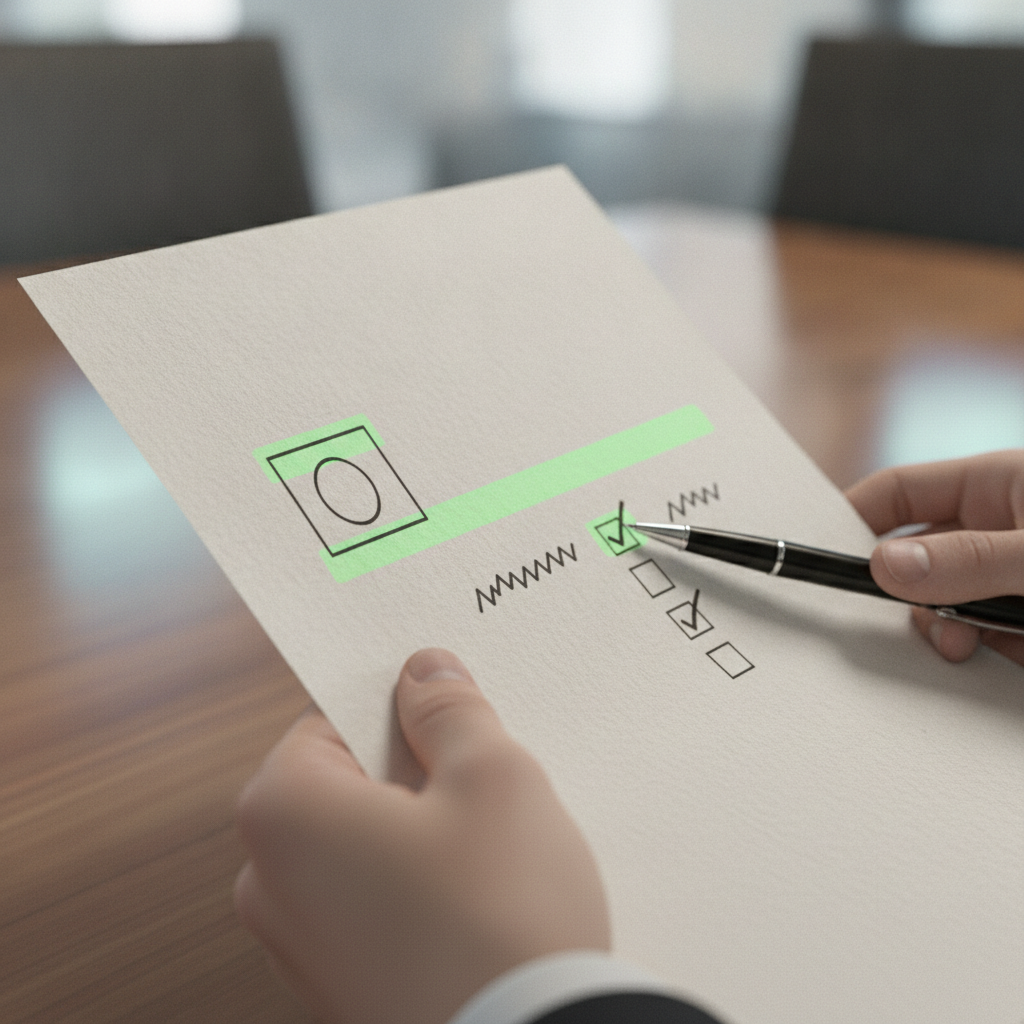 Close-up of a borrower reviewing mortgage documents highlighting key loan features to compare before applying