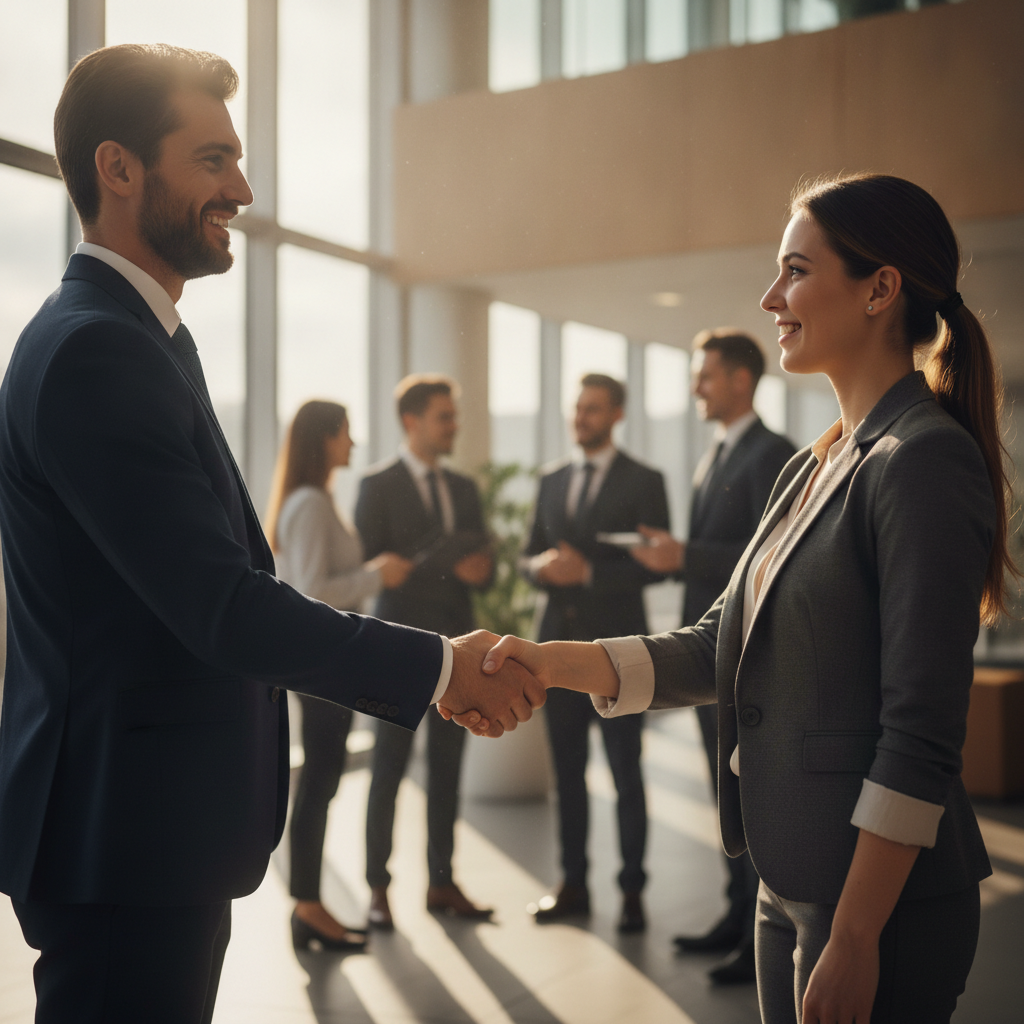 Partnership handshake representing SaaS business development channel alliances and co-selling