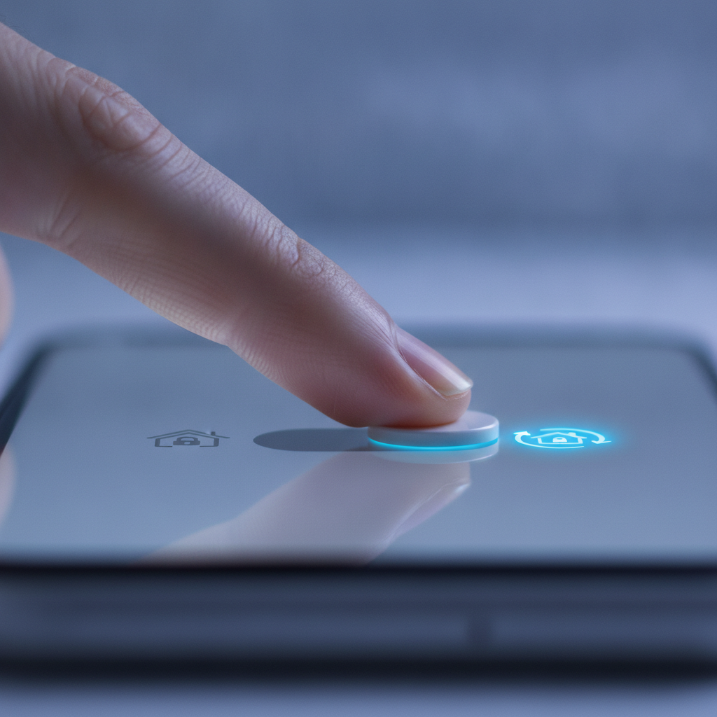 Close-up of smartphone toggling fixed vs variable during a fast rate check