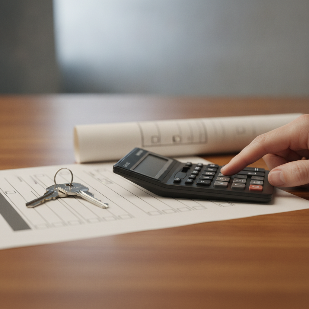 Calculator, house keys, and mortgage document visualizing home equity access options explained