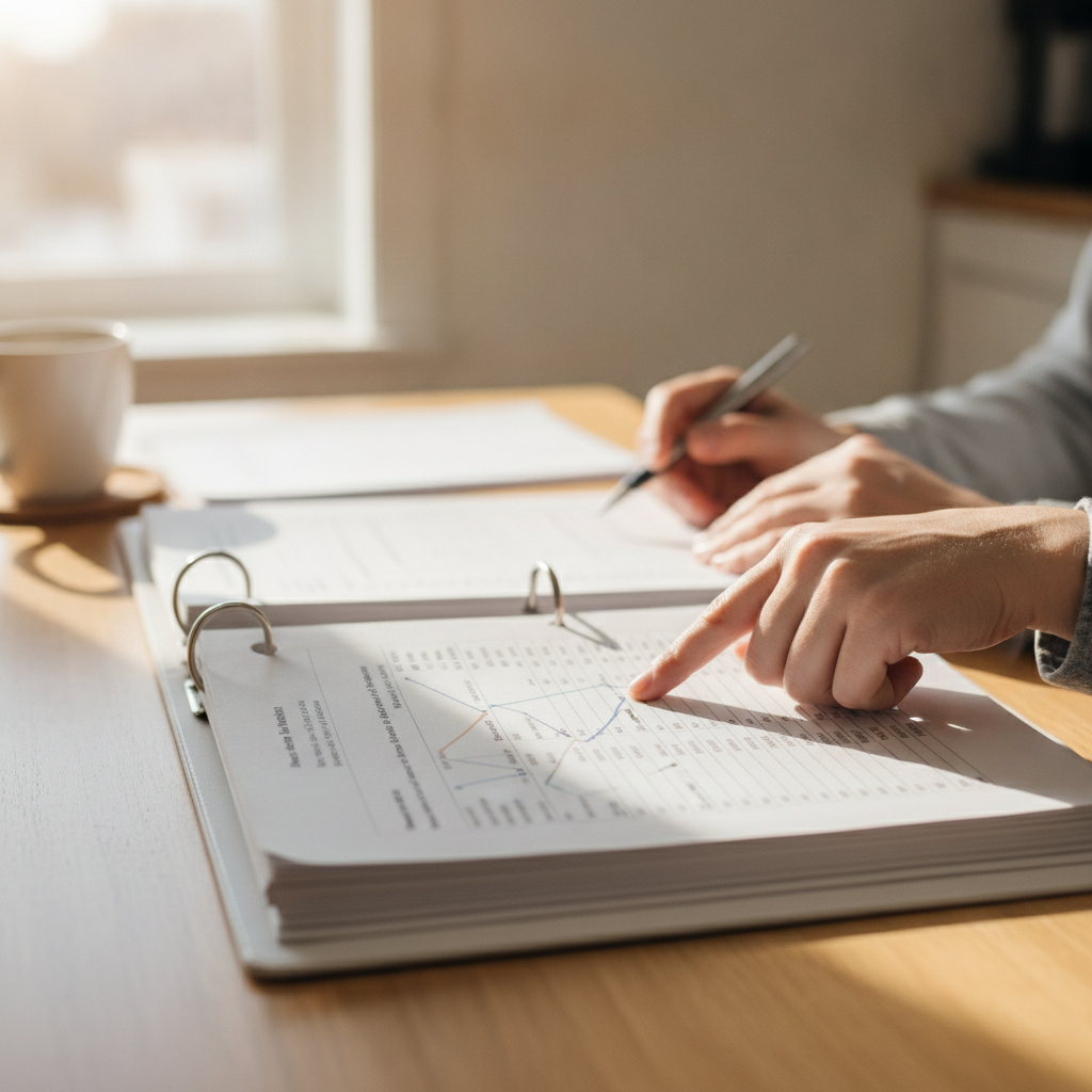 Close-up of condo status certificate review focusing on reserve fund and projects during GTA home buying due diligence