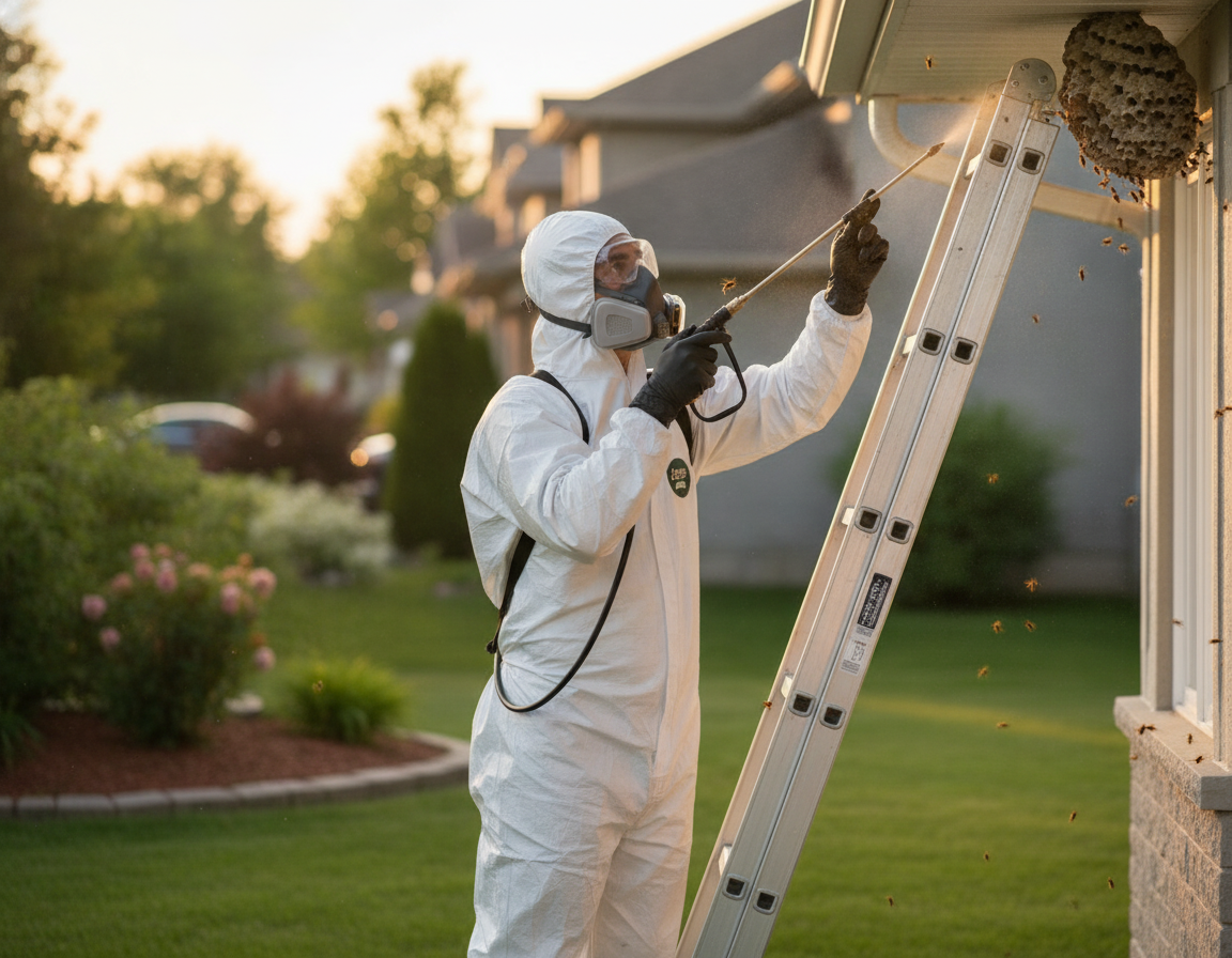 Wasp Nest Removal Process in Oshawa: Stay Safe, Stay Calm - Bugman Plus pest control article