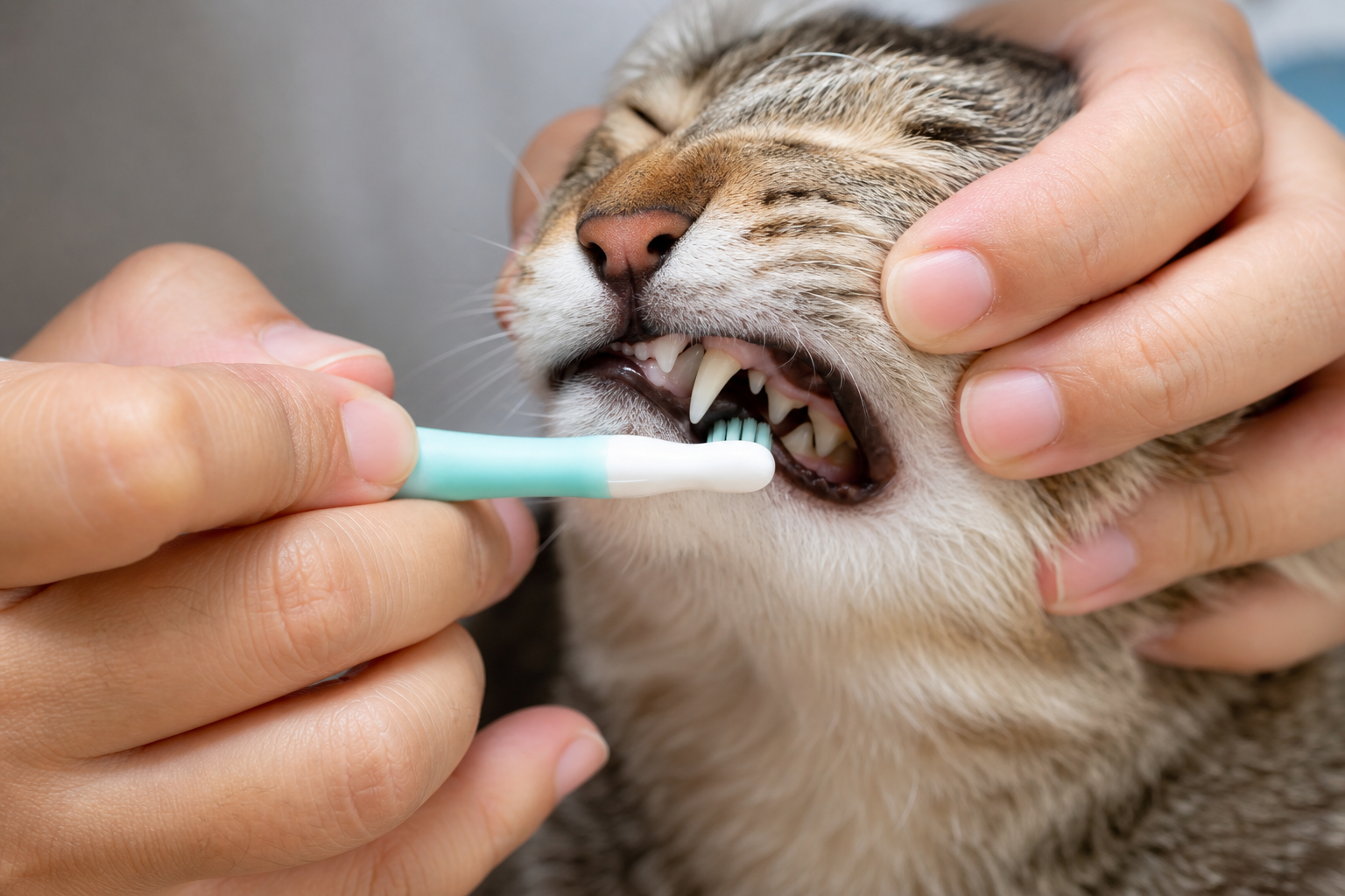 Procédure étape par étape pour le brossage — comment nettoyer les dents d’un chat