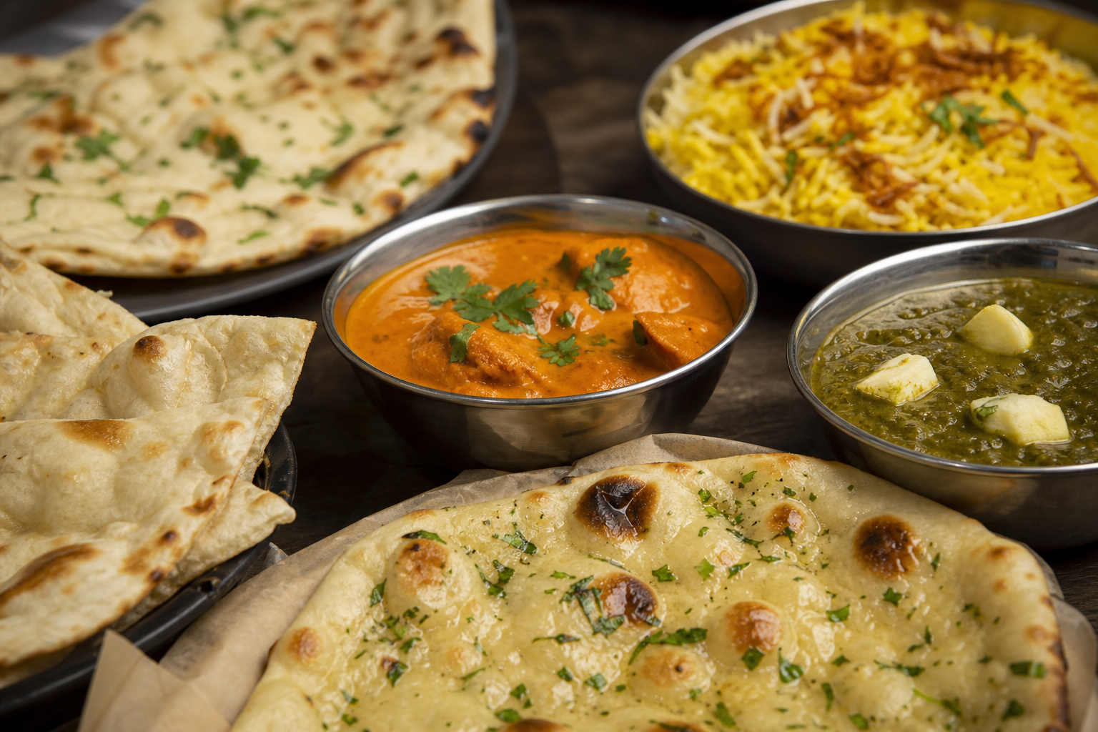 Which naan to order with popular dishes — naan bread types