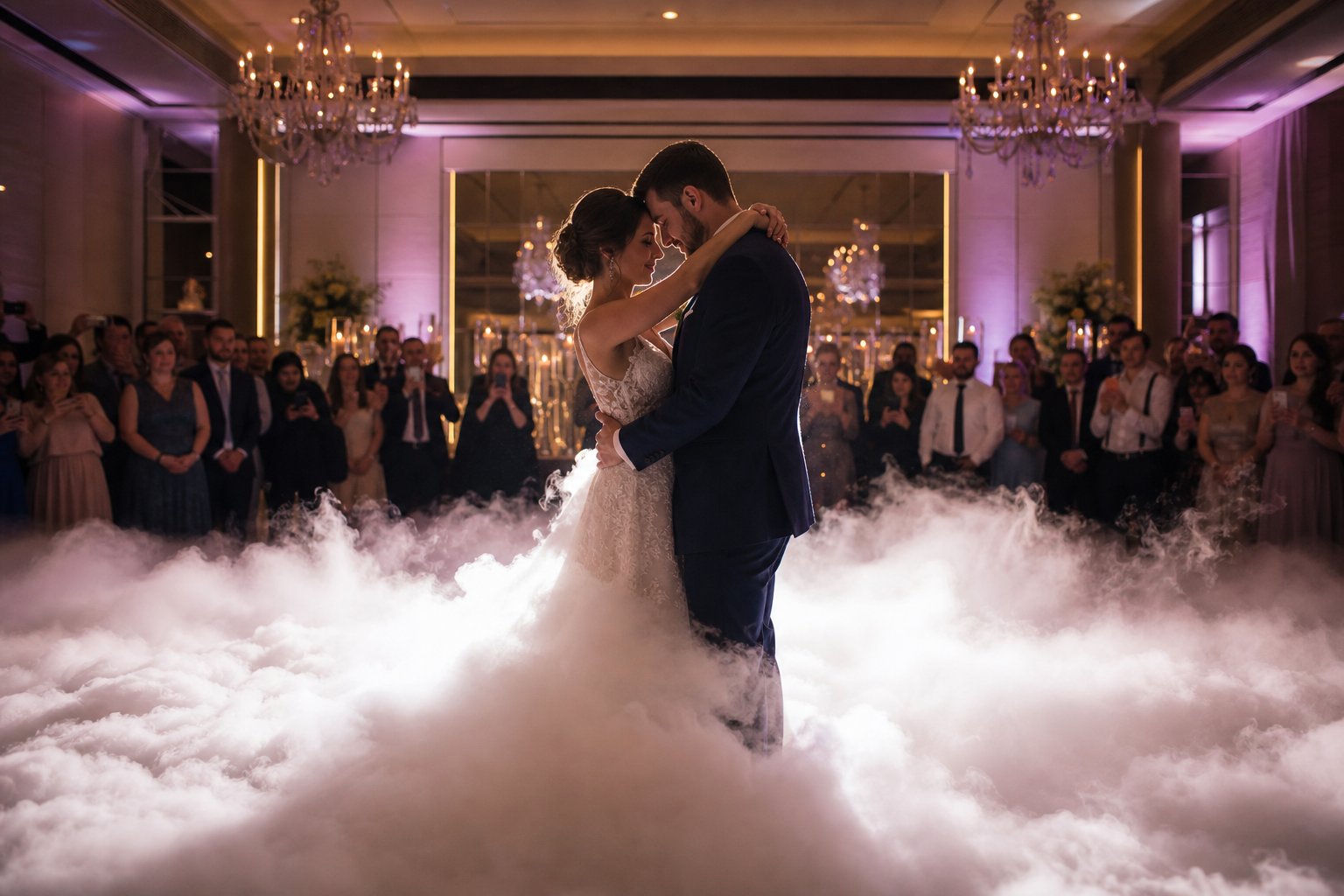 What should I ask about smoke effects for first dance?