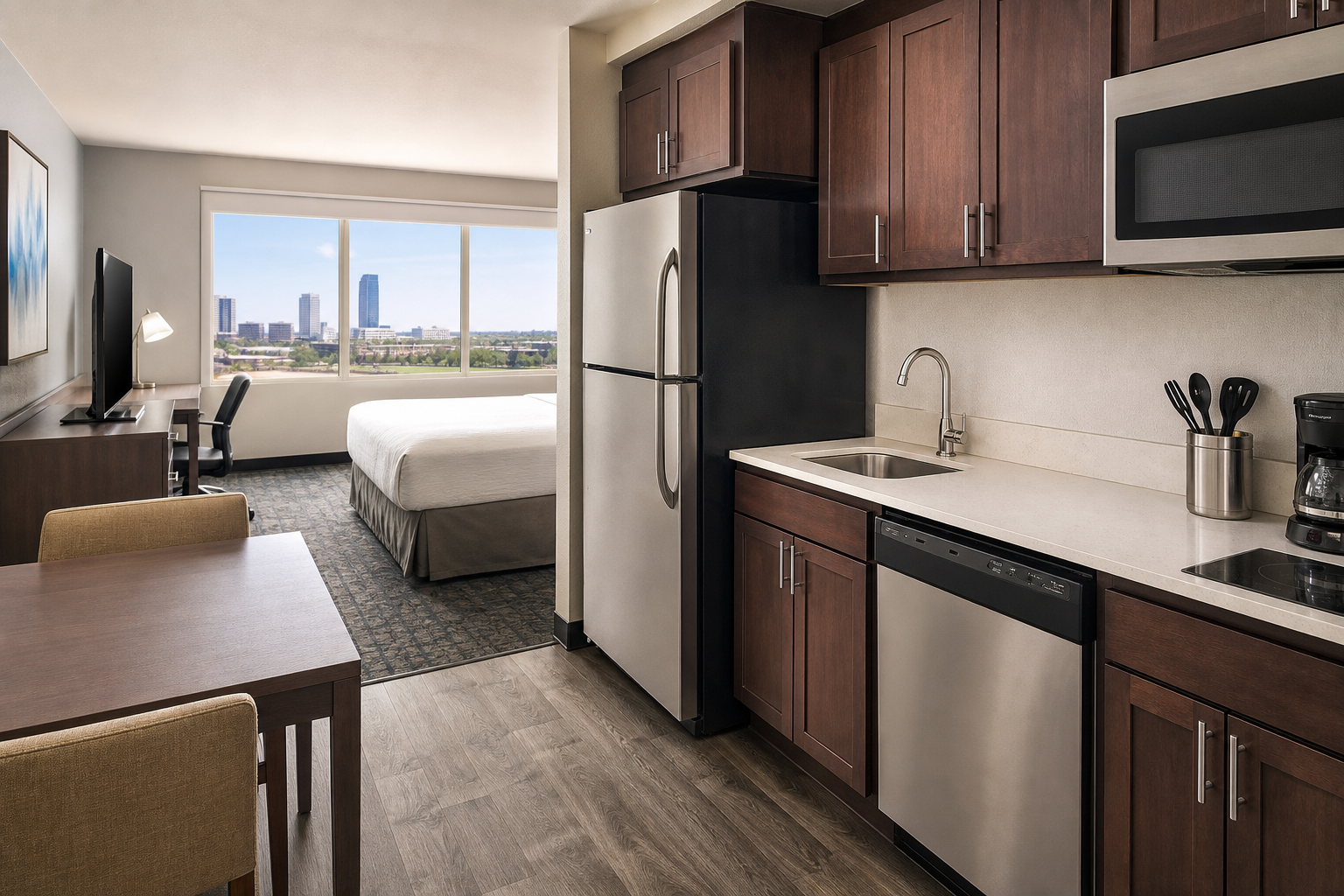How to find and prepare for extended stay suites with kitchen OKC