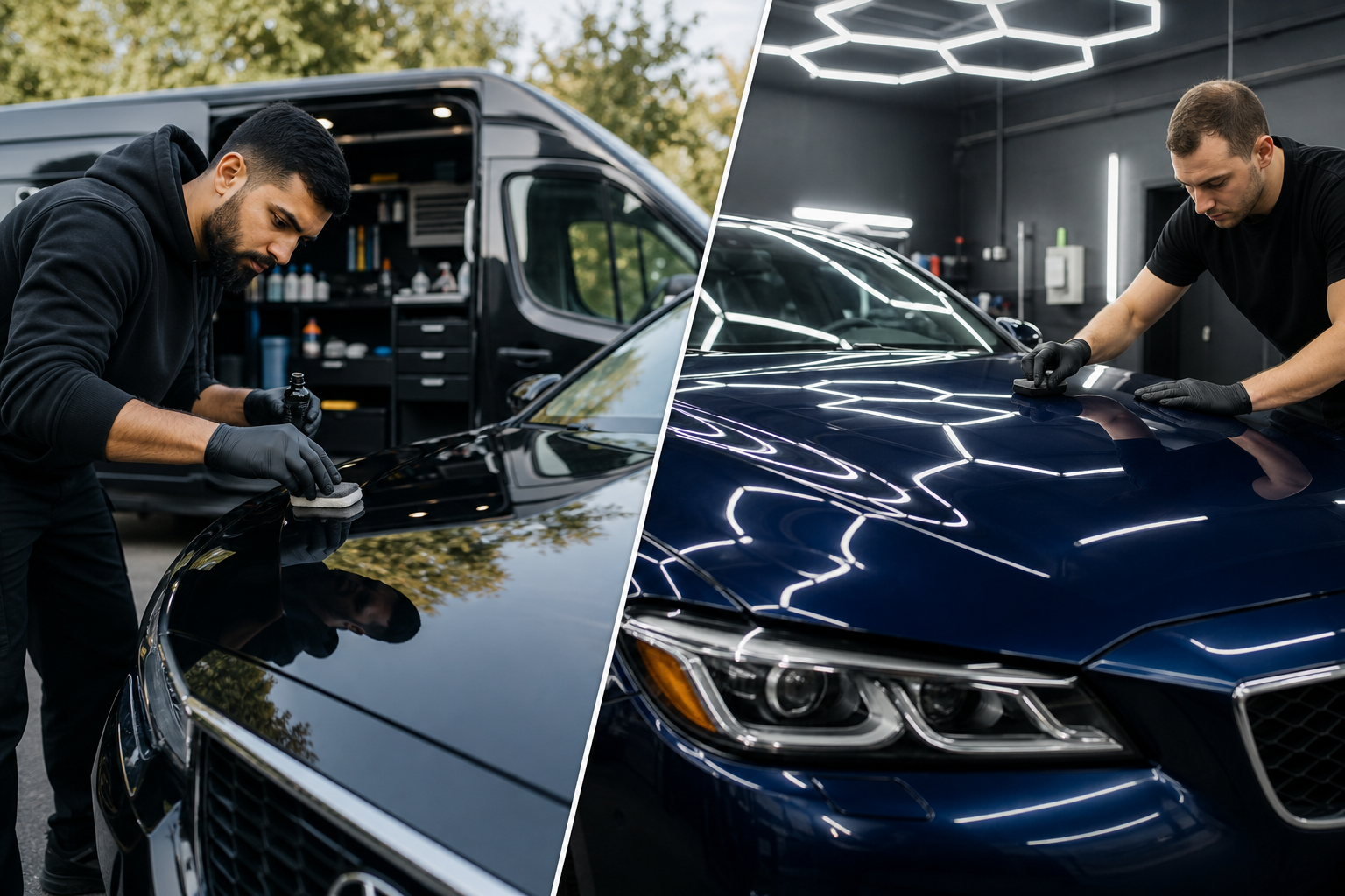 Ceramic coating Brampton compared: mobile service vs in-shop