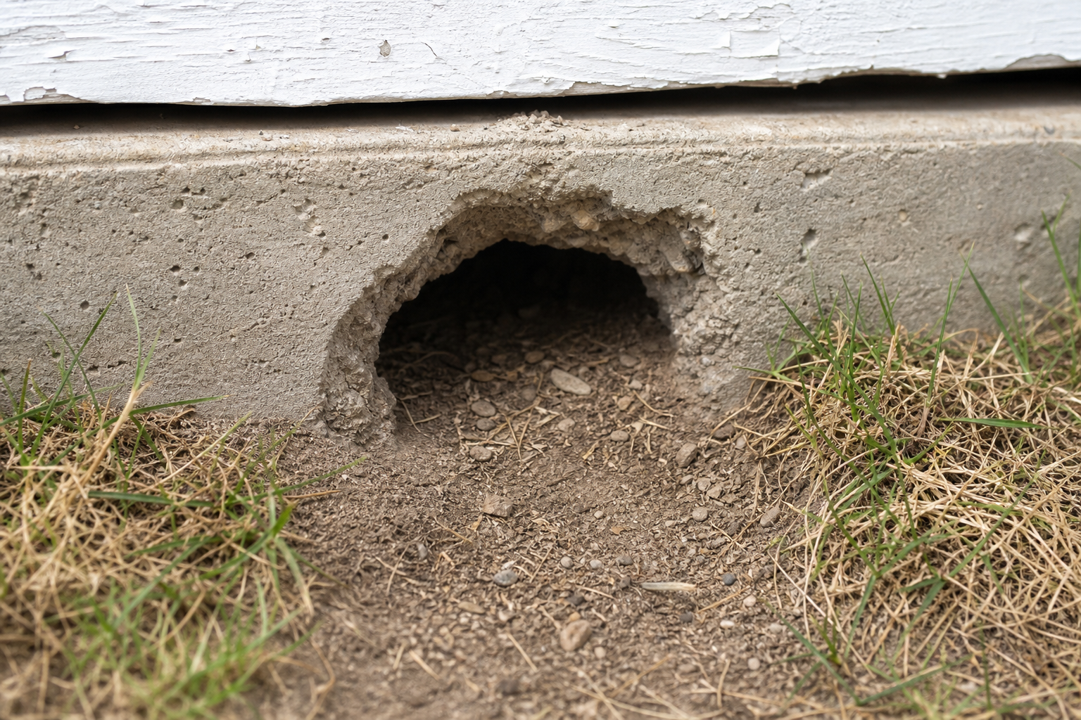 Which signs show an opening is actively used by rodents — rodent entry points home