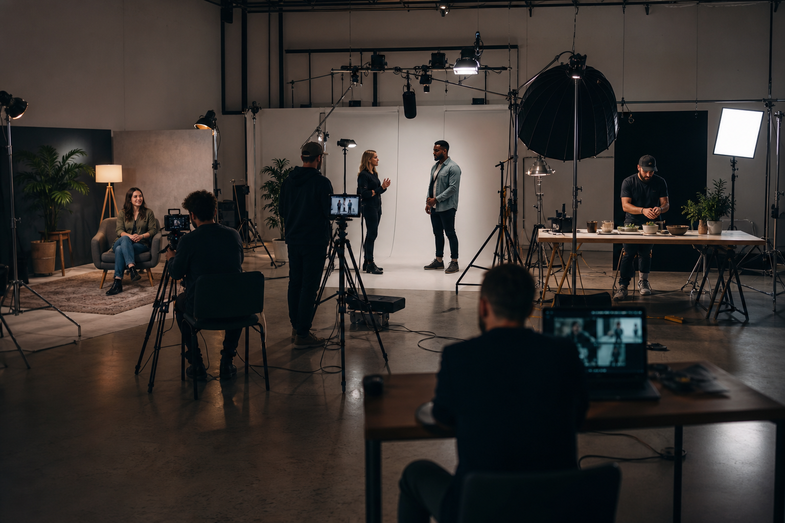 Three short scenarios and the formats they need — behind the scenes content