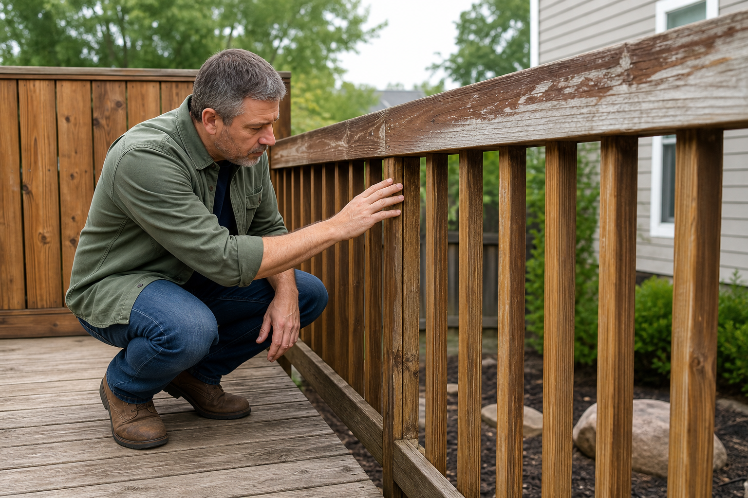 Maintenance signals and a realistic maintenance timeline — exterior stain