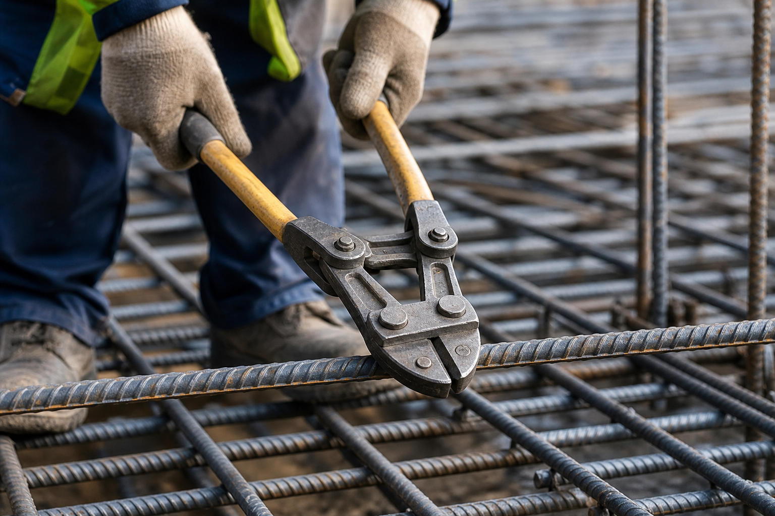 Common cutting tools and methods — cutting and bending rebar basics