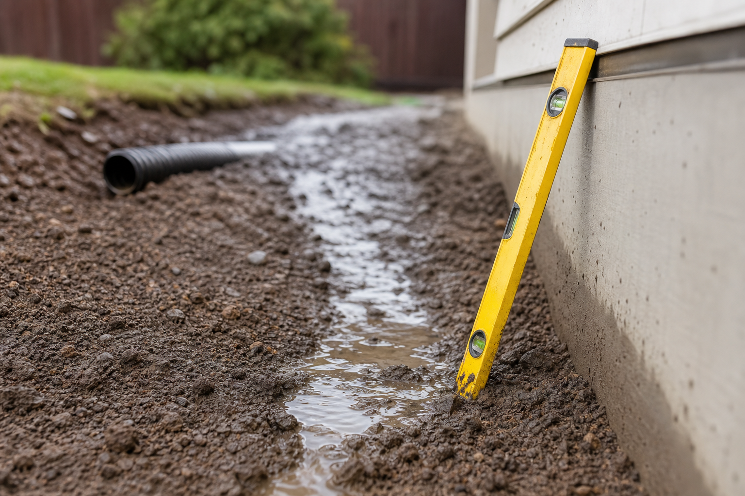 How to check slopes and drainage that grading must fix — grading before sod installation
