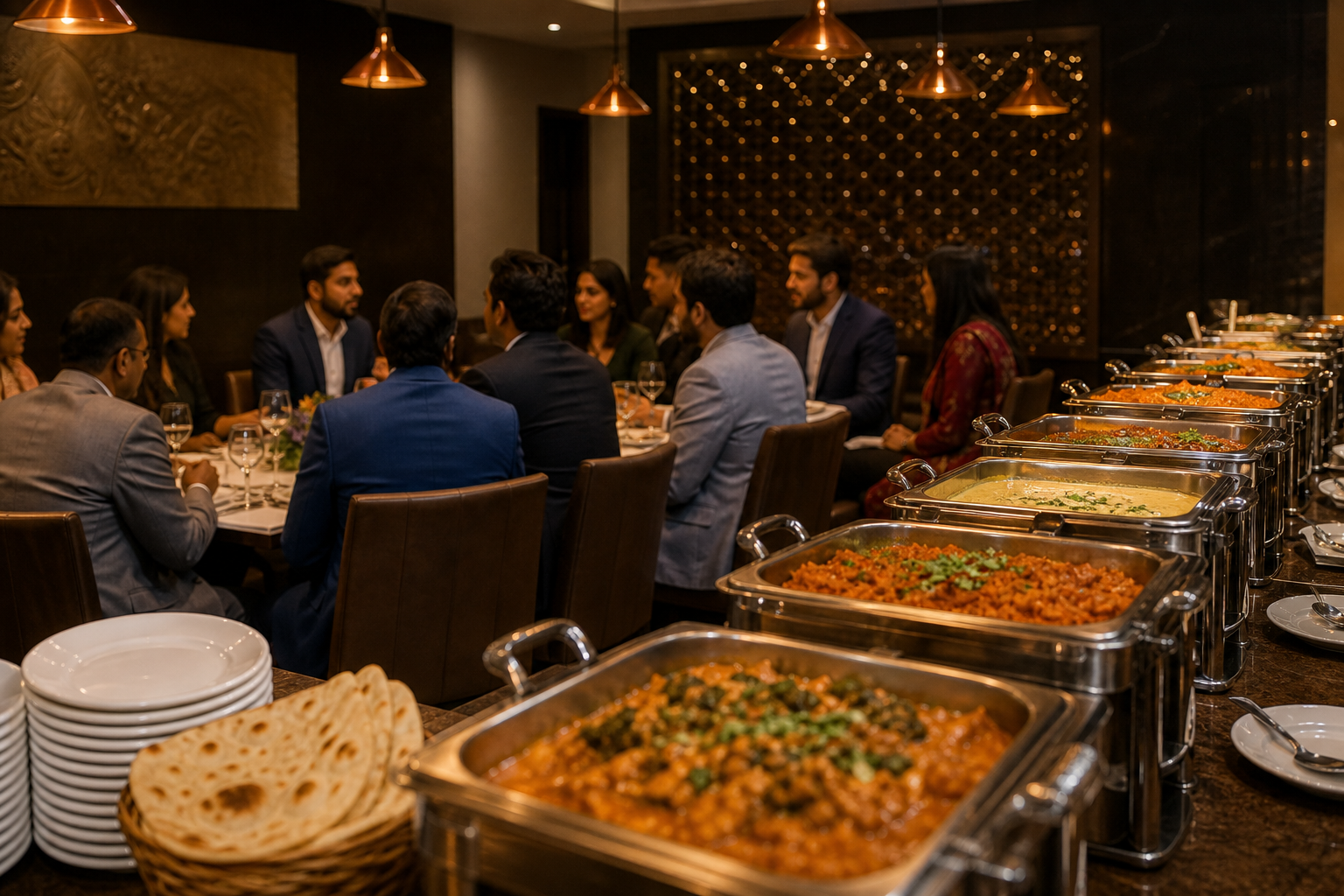 Assess group dining, private events and catering suitability — kitchener dine-in indian restaurant