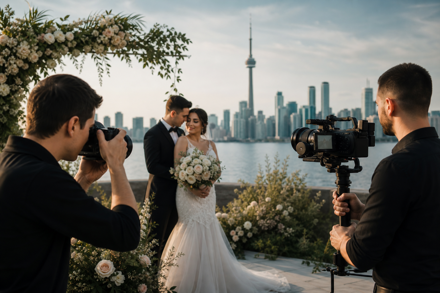 Compare photo and cinematic video options for your wedding in the GTA
