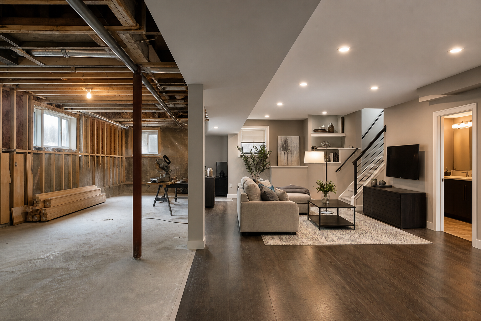 How do basement development cost factors change your quote?