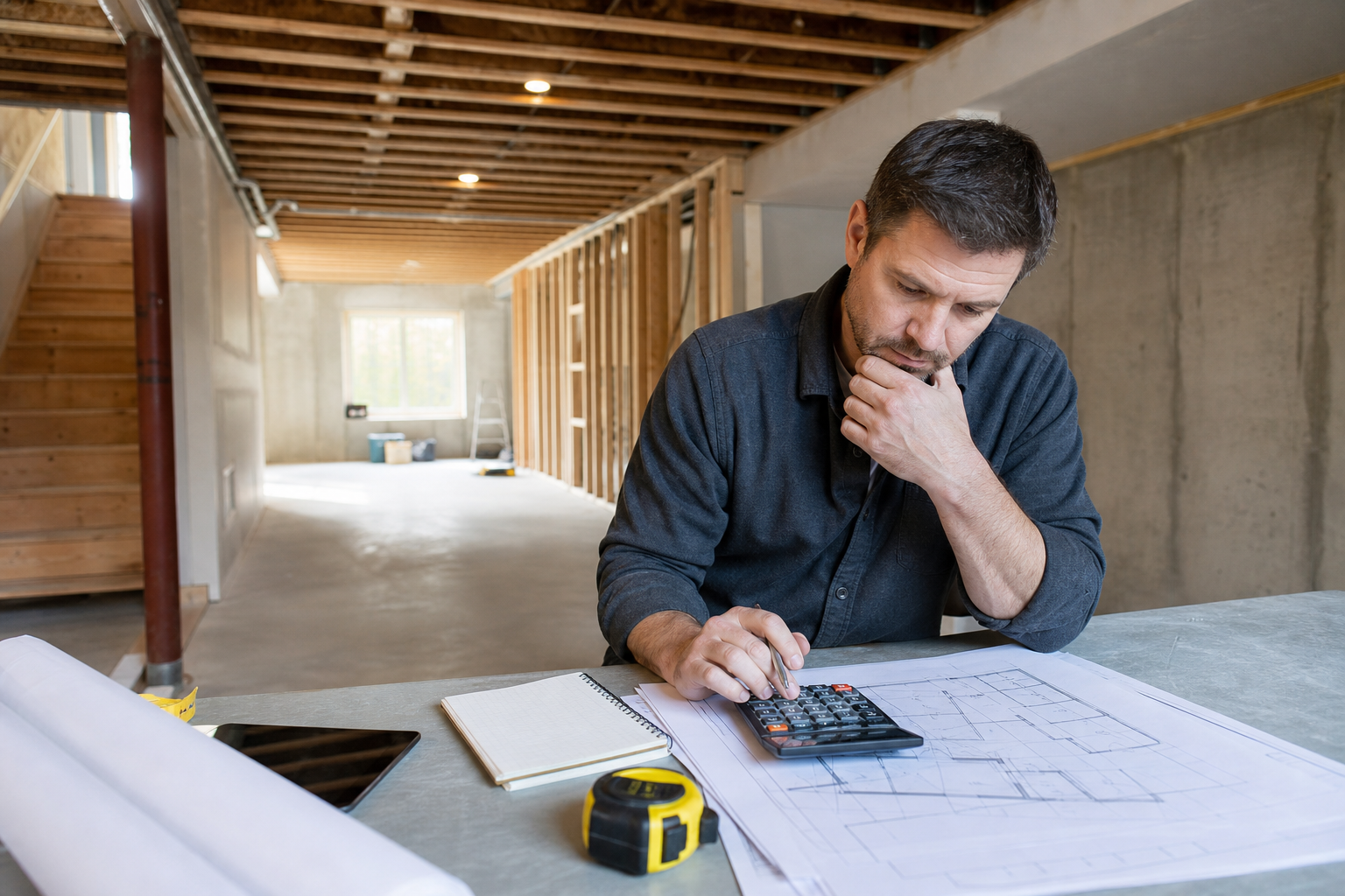 Budgeting tips and contingency planning — basement development cost factors