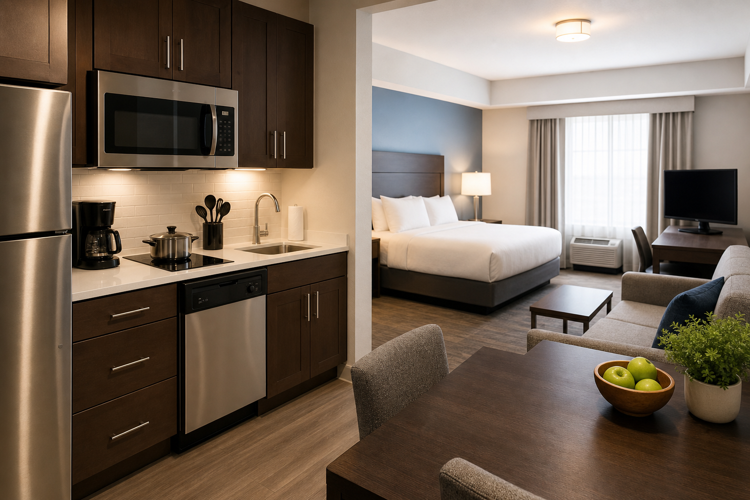 extended stay suites with full kitchens OKC explained: benefits and booking tips