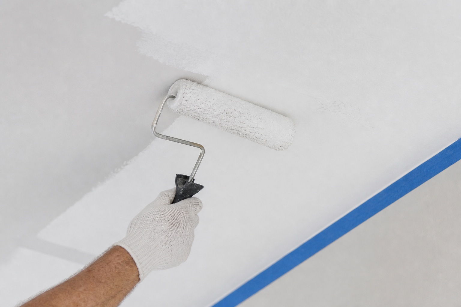 Application and tool tips that change the outcome — flat ceiling paint