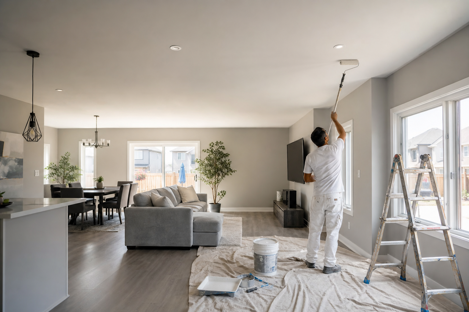 When to hire a professional in Mississauga and what to expect — flat ceiling paint