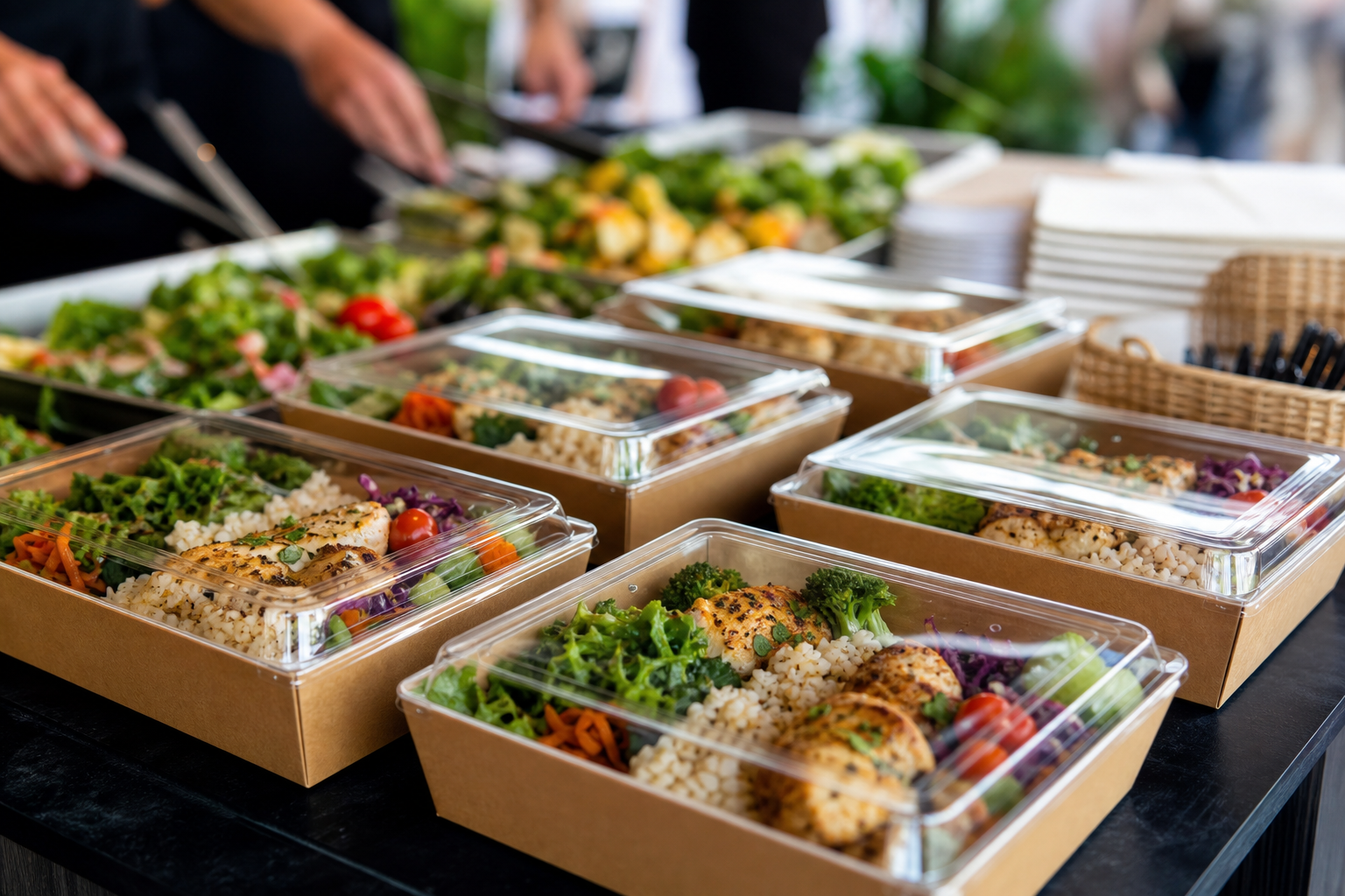 2. Choose service format: individually packaged meals or buffet style — corporate catering checklist