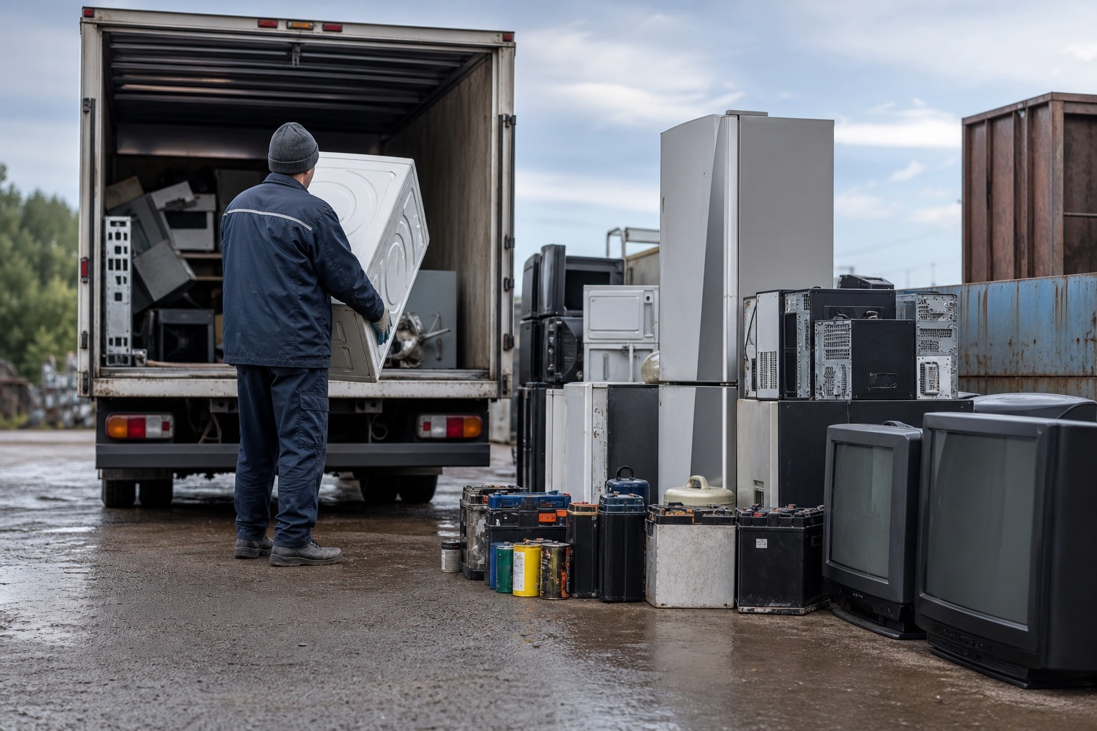 Pickup, bulky appliances, and hazardous components — electronic waste recycling Toronto