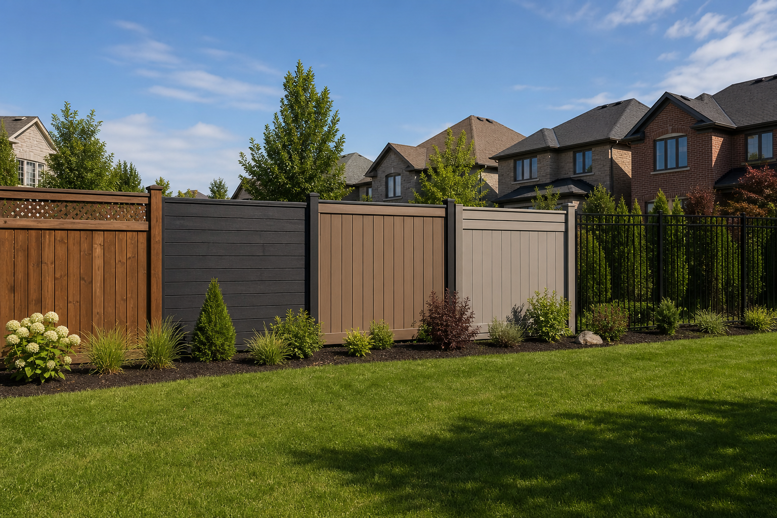 Which material fits which priority — privacy fence materials comparison