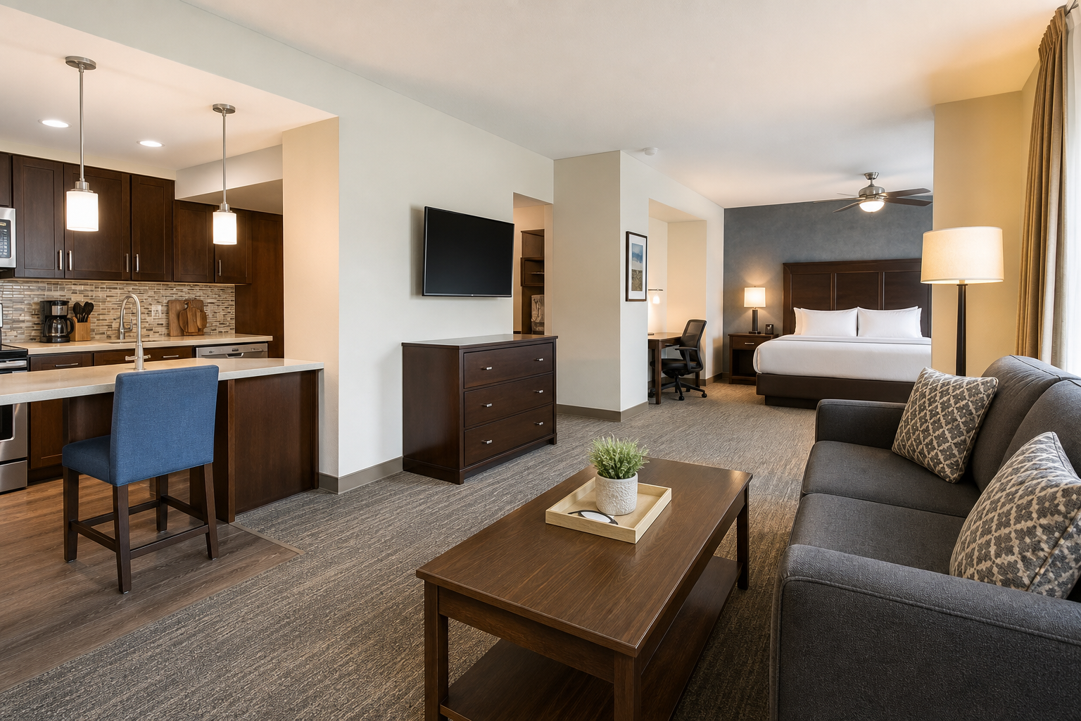 7 one bedroom suite advantages for longer stays in Oklahoma City